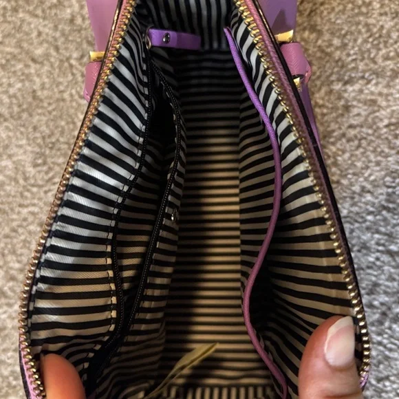 Kate Spade Purple Satchel Bag with Gold Hardware - Picture 4 of 4